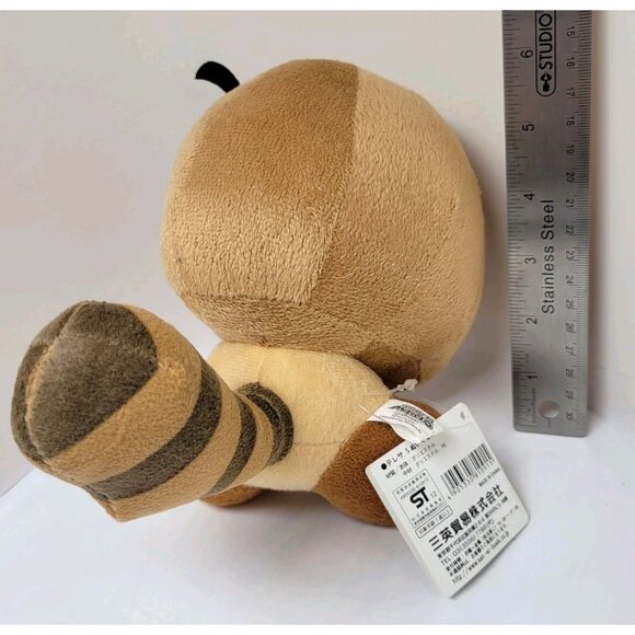 Super Mario Goomba Racoon Tail Tanooki Plush San-ei Japan NWT New With Tags 6" - Picture 9 of 10